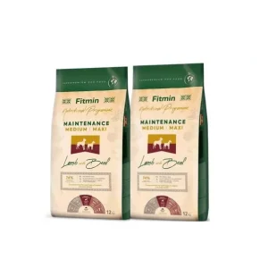 FITMIN Medium Maxi Maintenance Bárány és marha 2x12kg Vásárlói kedvenc