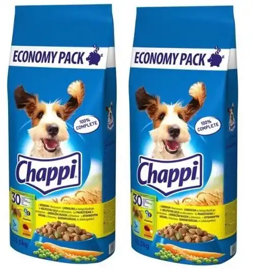 Utolsó esély Chappi Száraz kutyatáp baromfival és zöldségekkel 2x13.5kg