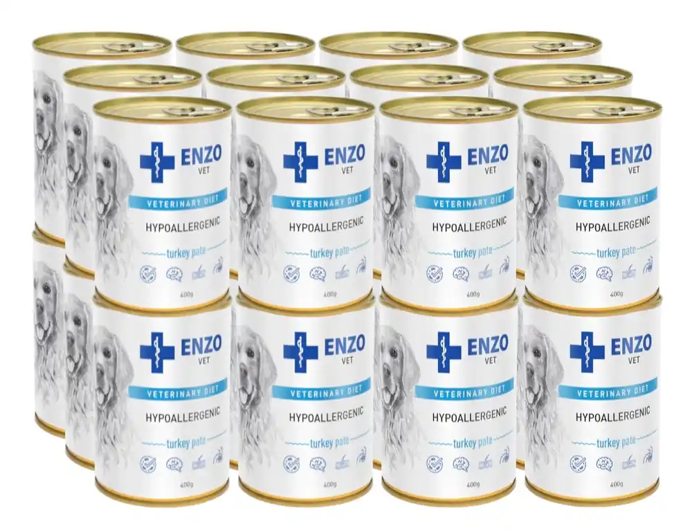 Utolsó esély ENZO VET Hipoallergén diéta pulykával kutyáknak 24x400g