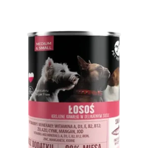 Biztonságos fizetés PetRepublic darabok lazacos mártásban 400g kutyáknak