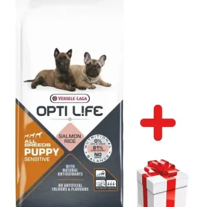 Versele-Laga Opti Life Puppy Sensitive Lazac rizzsel 12,5kg + MEGLEPETÉS A KUTYÁDNAK Különleges ajánlat