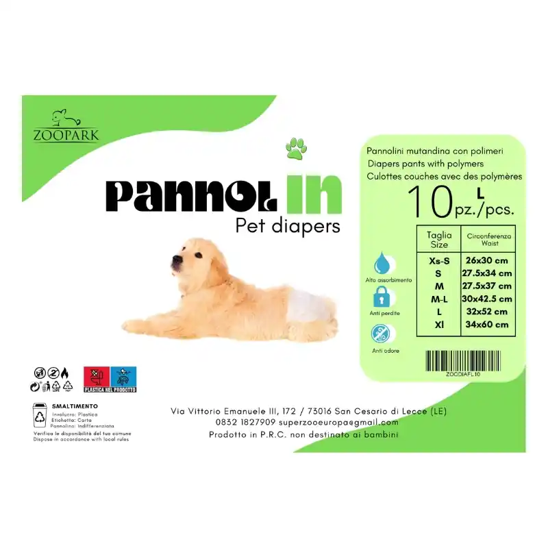 PannolIN Női pelenkák mérete L 32x52cm 10db/csomag. Árcsökkenés