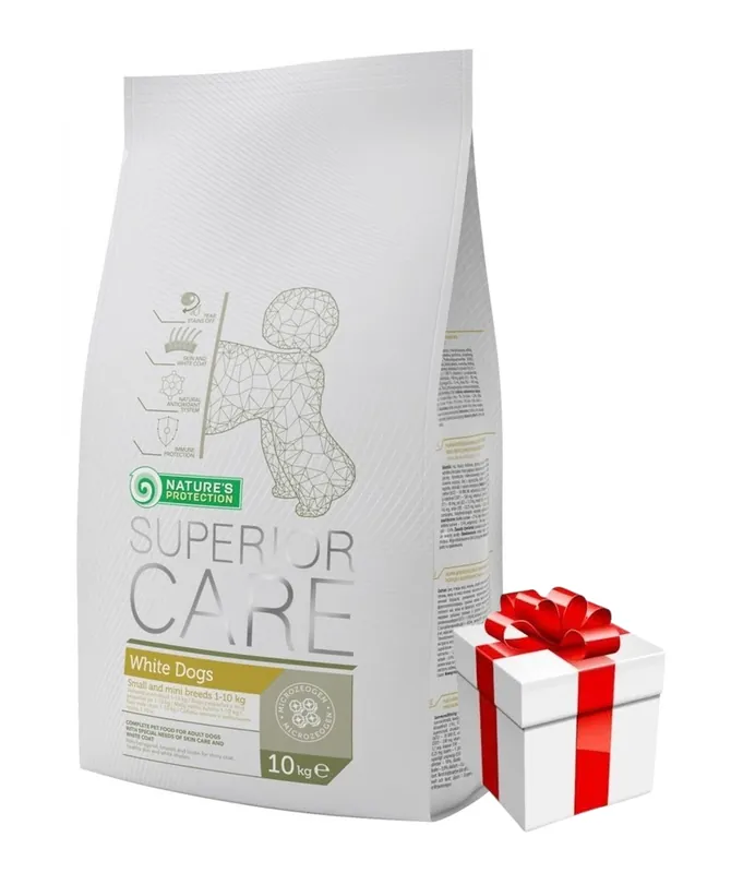 Árengedmény Nature’s Protection Superior Care White Dogs Adult Small Breeds With Lamb 10kg + MEGLEPETÉS A KUTYÁDNAK