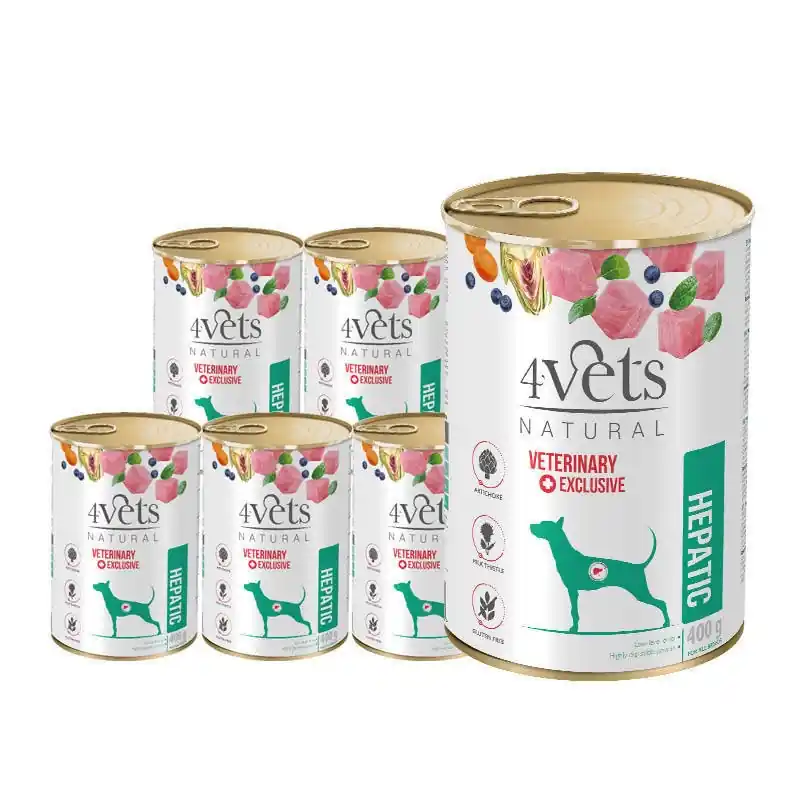4Vets Hepatic kutyák számára 6x400g Akciós ár