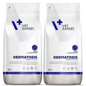 Akció VETEXPERT Veterinary Diet Dog Dermatosis Nyúl és burgonya 2x12kg