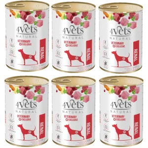 4Vets for dogs Renal 6x400g Akció
