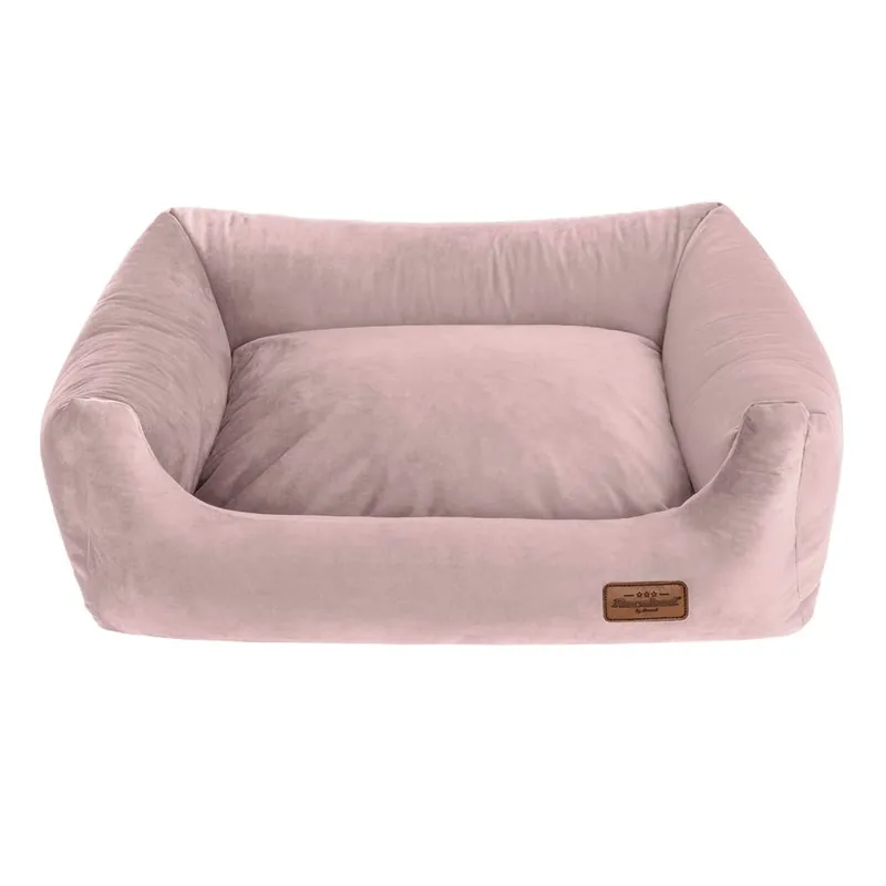 RECOBED Welurove kanapé lila rózsaszín M 80x65cm Biztonságos fizetés