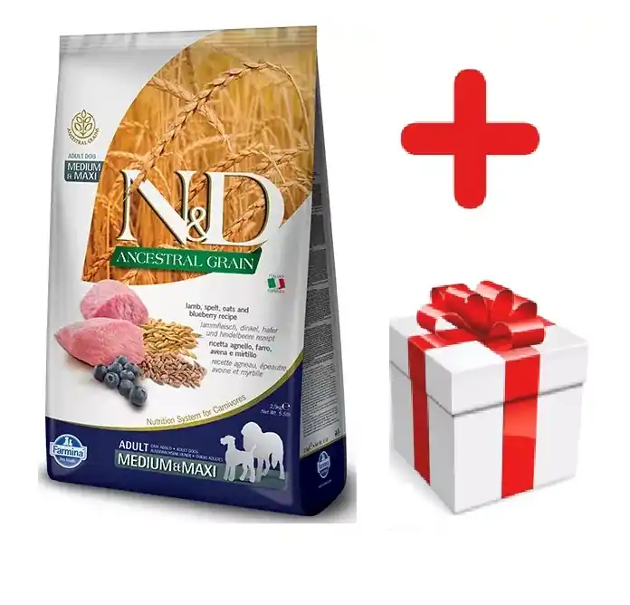 Farmina N&D Adult Medium & Maxi Lamb & Blueberry 12kg + MEGLEPETÉS A KUTYÁDNAK Expressz kézbesítés