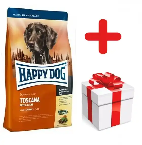 Happy Dog Supreme Toscana 12,5kg + MEGLEPETÉS A KUTYÁDNAK Gyors kiszállítás