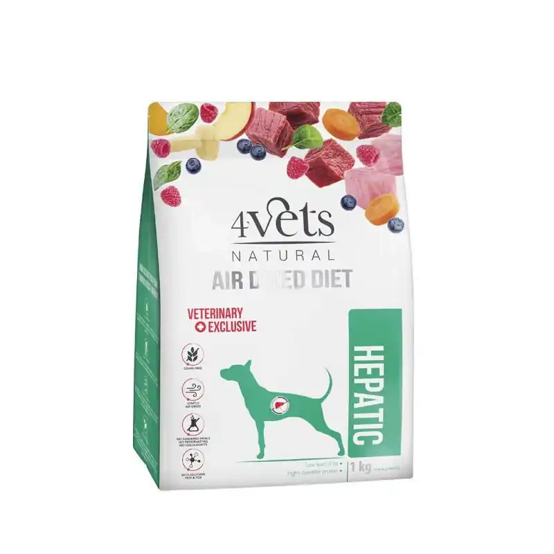 4Vets Natural Hepatic szárazeledel májbeteg kutyáknak 1kg Vásárlói kedvenc