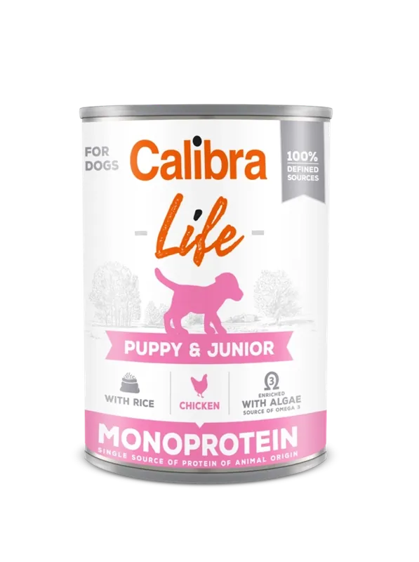 Expressz kézbesítés CALIBRA Dog Life Puppy & Junior Csirke 400 g