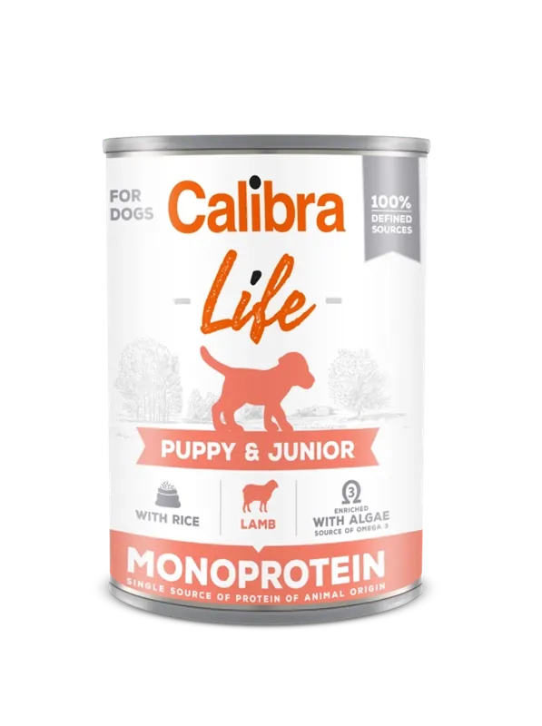 CALIBRA Dog Life Puppy & Junior Lamb with rice 400 g Szezonális akció