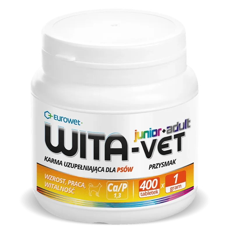 Prémium Eurovet Wita-Vet Junior + Aldut 400 tabletta