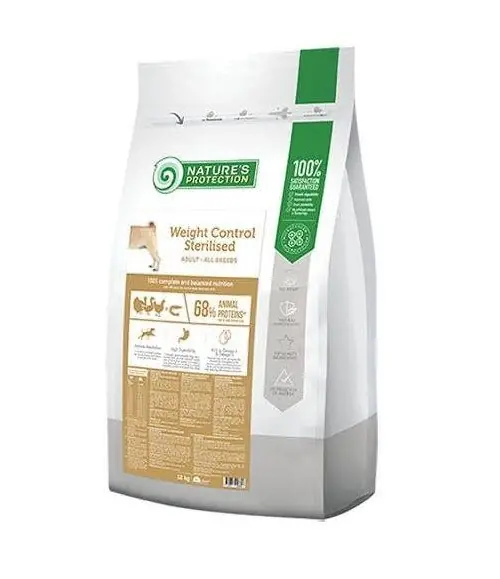 Szezonális akció Nature‘s Protection Súlykontroll Sterilizált Baromfi és Krill 12 kg