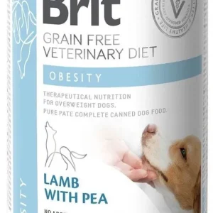 Kedvezményes ár veterinary Brit Grain Free Veterinary Diet Dog Obesity bárány és borsó 400g