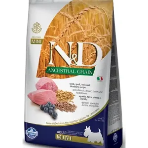 Alacsony ár Farmina N&D Ancestral Grain Canine Adult Mini Lamb & Blueberry 7 kg