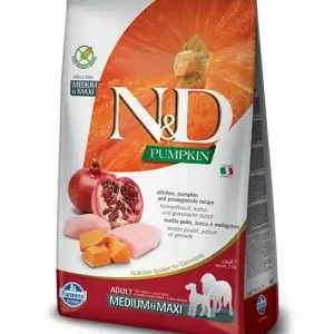 Csak ma Farmina N&D Pumpkin Grain Free Canine Adult Medium & Maxi Chicken & Pomegranate 12 kg