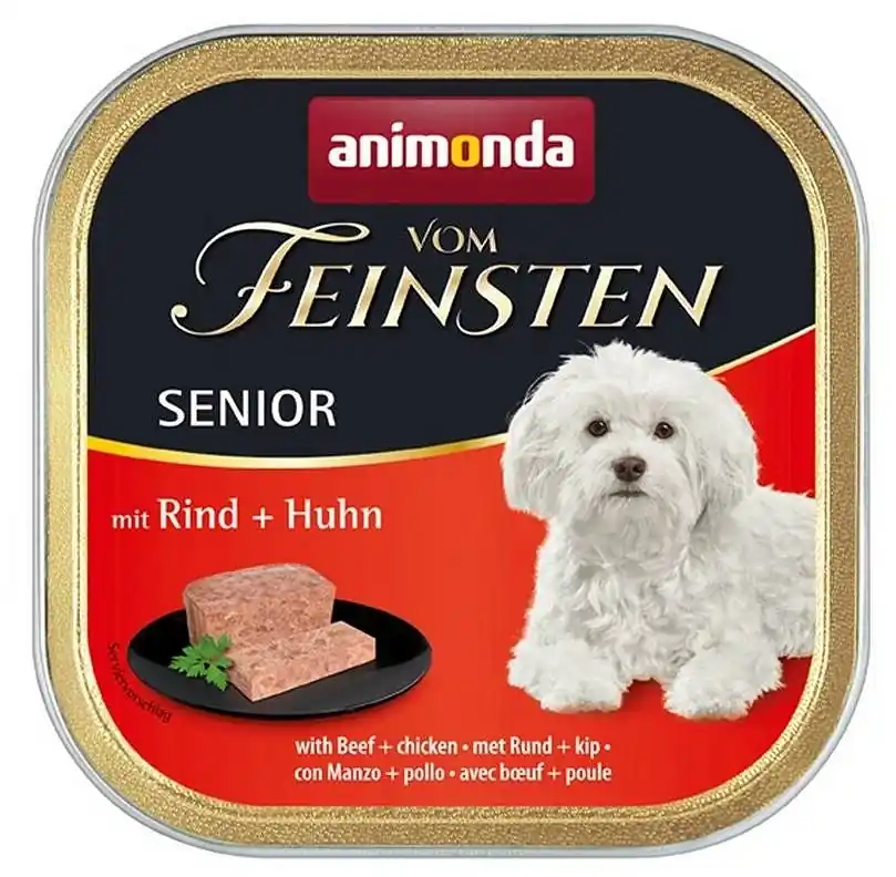 Animonda Dog Vom Feinsten Senior Marhahús csirkével 150g Gyors kiszállítás