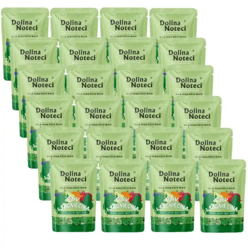 Alacsony ár Dolina Noteci Superfood Nedves eledel kistestű kutyáknak vaddisznóval és bárányhússal 24x100 g