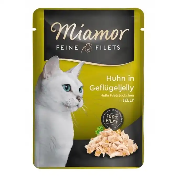 Kiárusítás Miamor Feine Filets - nedves macskaeledel csirkével baromfizselében 12x100g