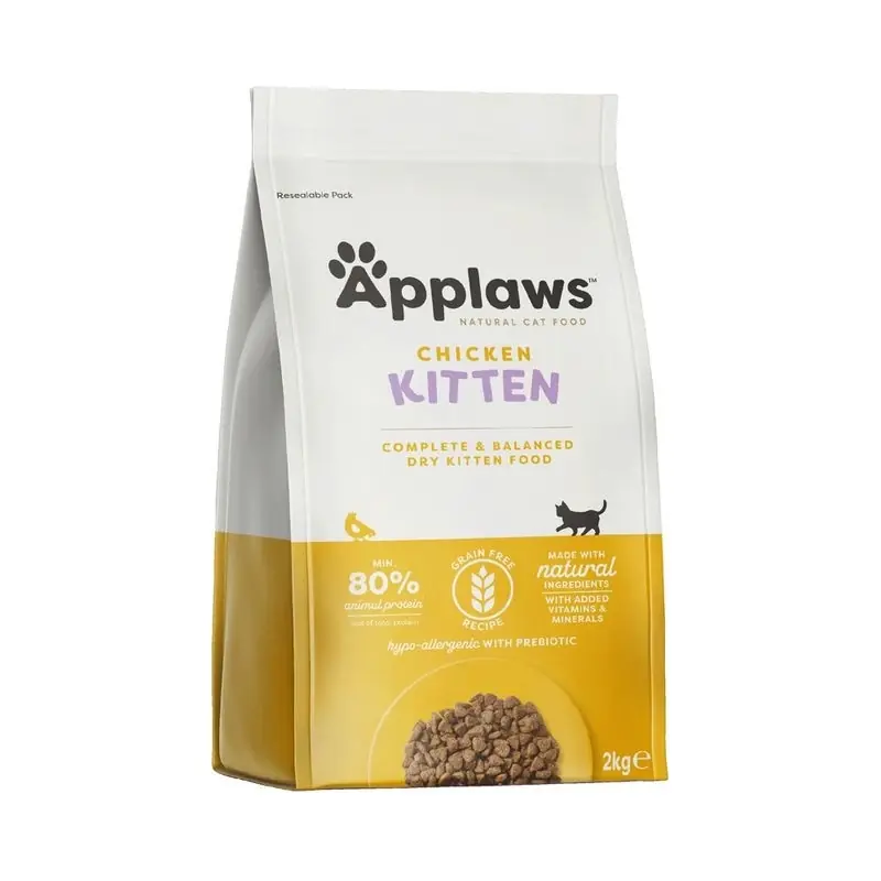 Applaws Kitten Chicken száraz macskaeledel kiscicáknak 2 kg + INGYENES MEGLEPETÉS A MACSKÁJÁNAK! Kedvezmény