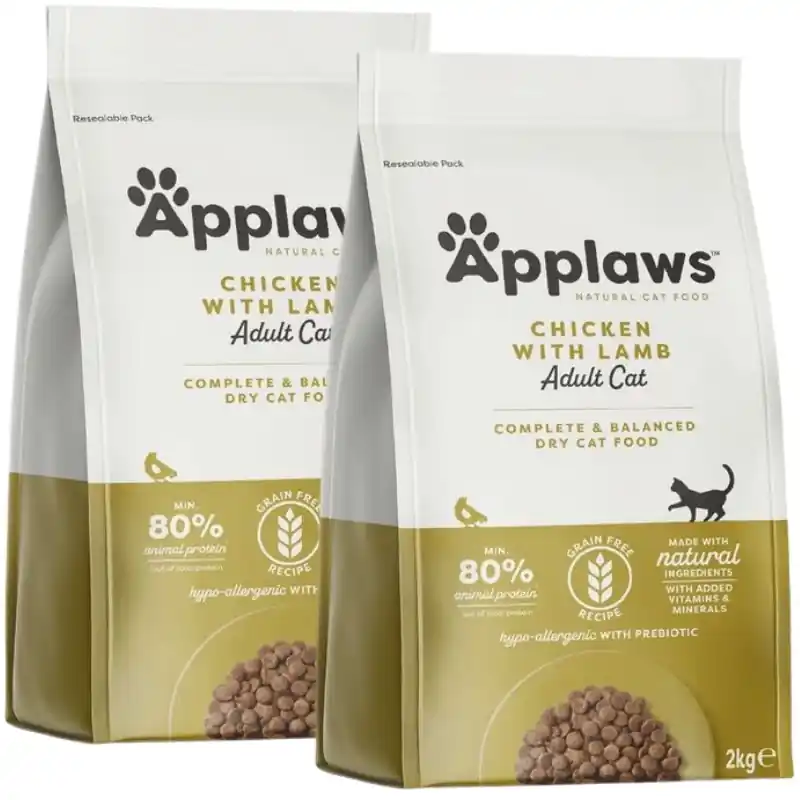 Applaws Adult Chicken with Extra Lamb száraz macskaeledel 2x2 kg Vedd meg online