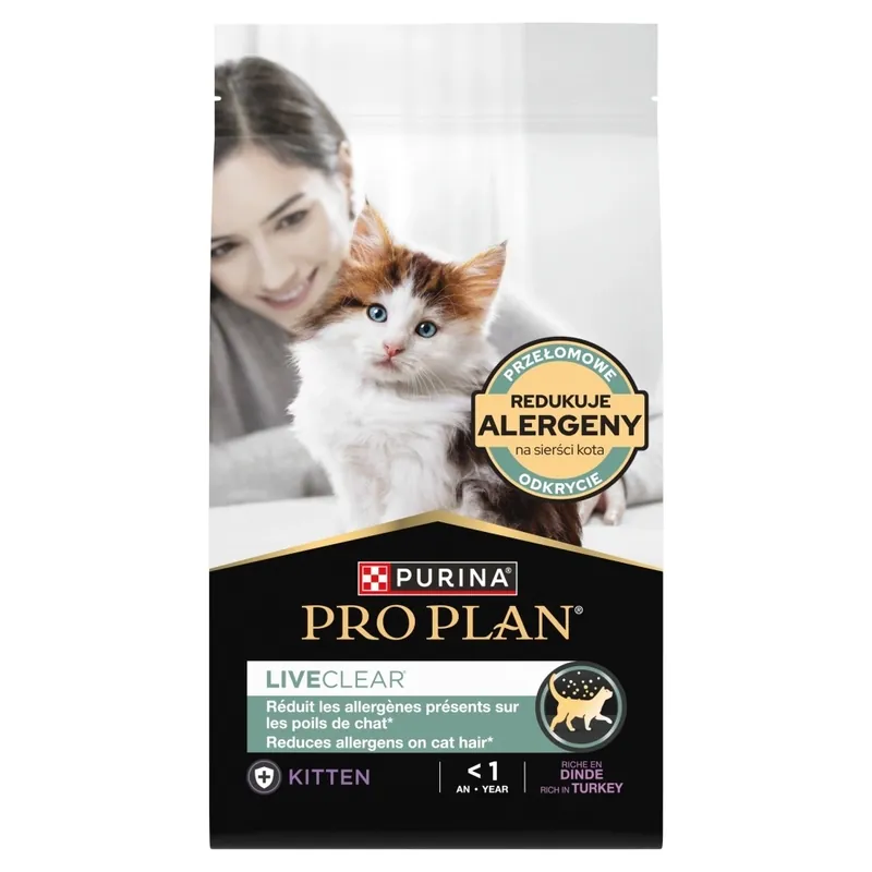 PRO PLAN LiveClear Kitten pulykában gazdag eledel 1.4 kg Outlet