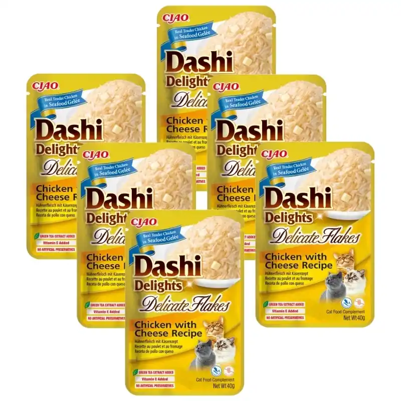 INABA Dashi Delights Finom pelyhes csirke sajtos recept 6x40g Végkiárusítás