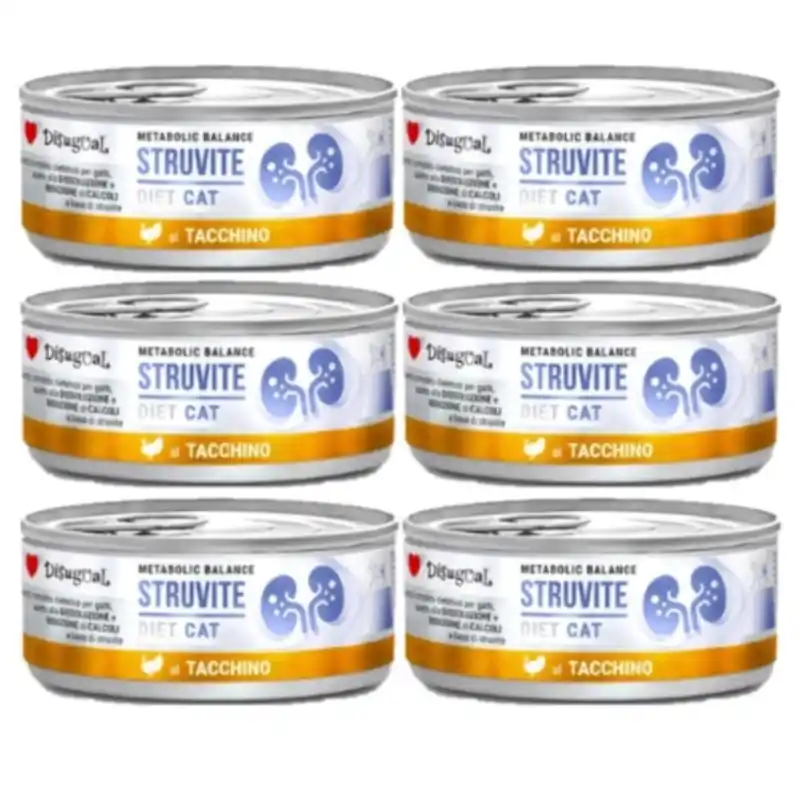 Disugual Nedves macskaeledel Veterinary STRUVITE Pulyka (felnőtt) 6x85 g Vásárlói kedvenc