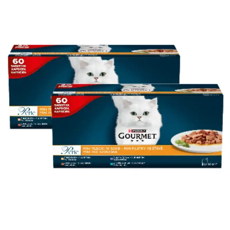 Bestseller Purina Gourmet Perle Mini filé mártásban Macskatáp 120x85g