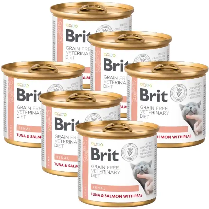 Biztonságos vásárlás Brit gf állatgyógyászati tápok macska Renal 6x200g