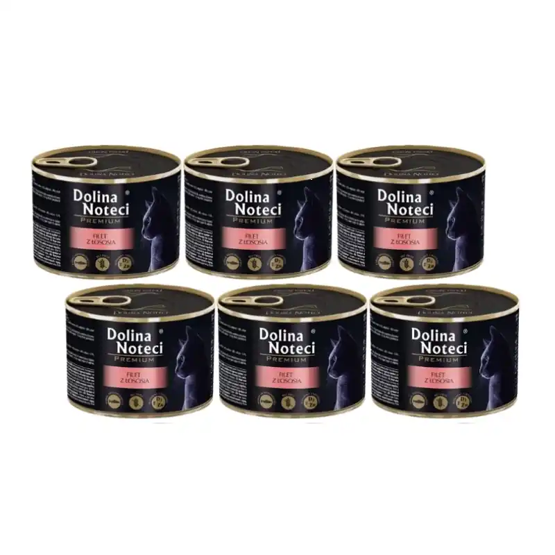 Dolina Noteci Prémium macskafilé lazac mártással 6x185g Csak ma