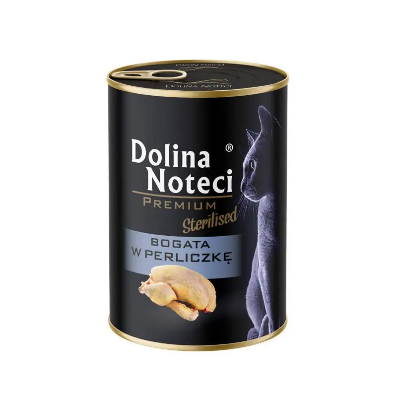 Akció DOLINA NOTECI Premium sterilizált macskáknak gyöngytyúkban gazdag 400g