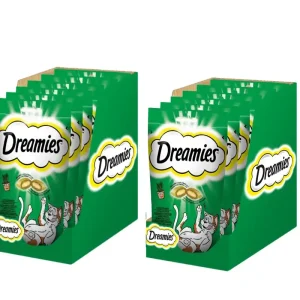 Végkiárusítás DREAMIES 12x60g - macskamenta jutalomfalat macskamentával