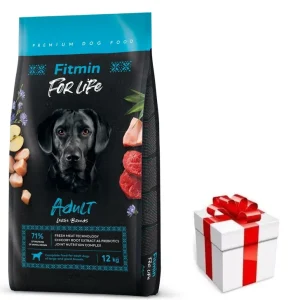Árcsökkenés FITMIN For Life felnőtt nagytestű fajták 12kg + MEGLEPETÉS A KUTYÁDNAK