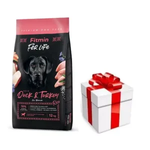 Legkelendőbb FITMIN dog For Life kacsa és pulyka 12 kg + TÁPLÁLKOZÁS