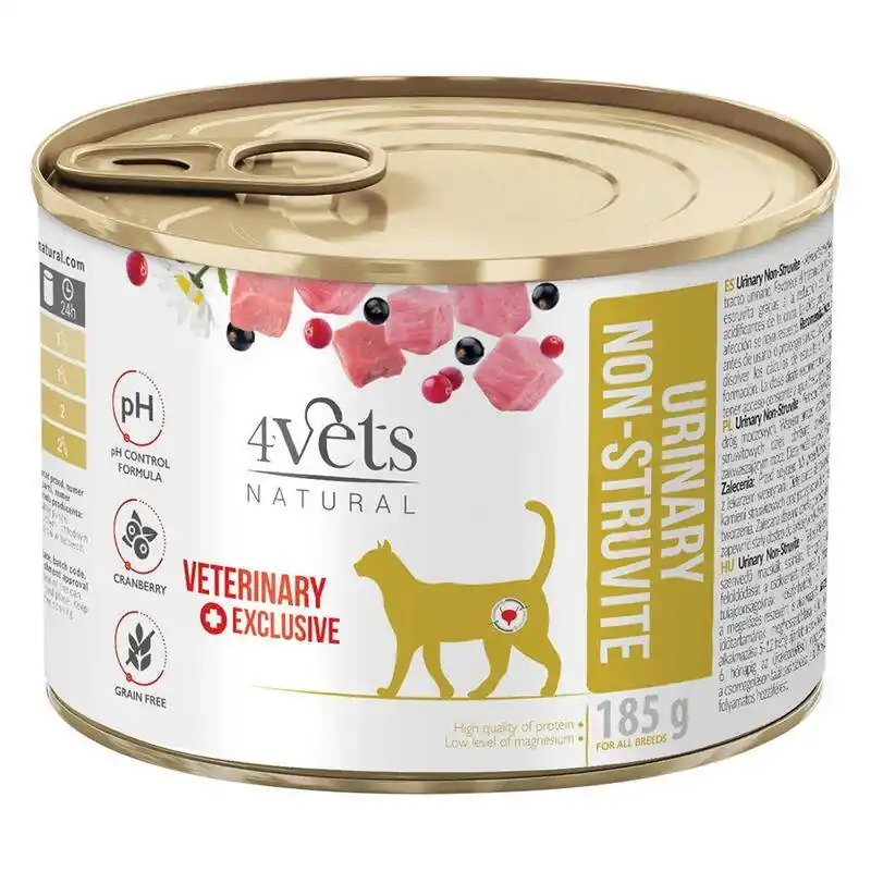 Csak ma 4Vets Macska vizelet Non-struvite 185 g