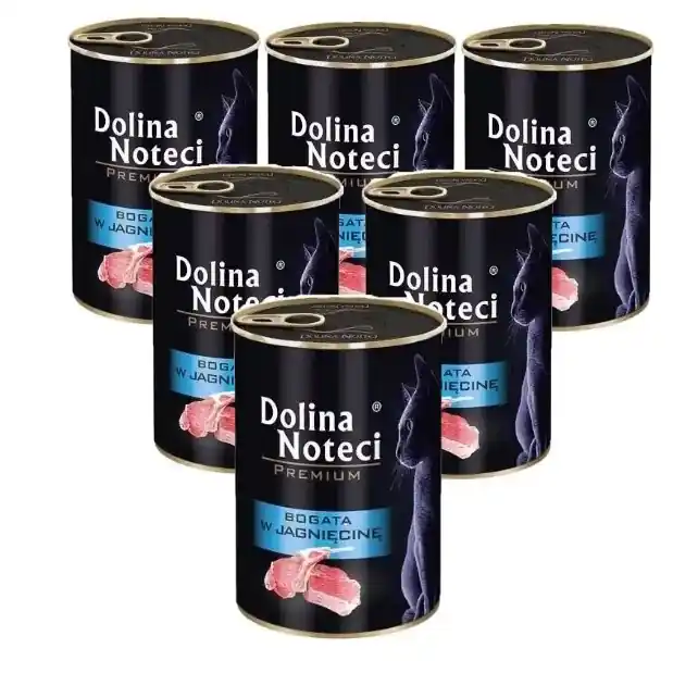 Legnépszerűbb Dolina Noteci Premium macskáknak bárányhúsban gazdag 6x400g