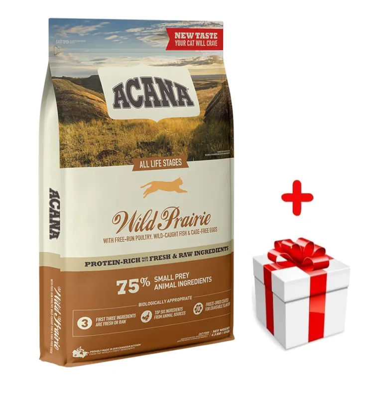 Kiárusítás Acana Wild Prairie Cat 4,5kg + MEGLEPETÉS A KUTYÁDNAK INGYENES