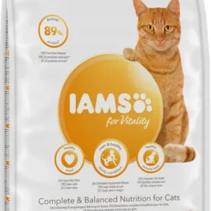 IAMS-Dry food for Vitality Indoor felnőtt és idős, nem otthon élő macskáknak, csirke 10kg Kiárusítás