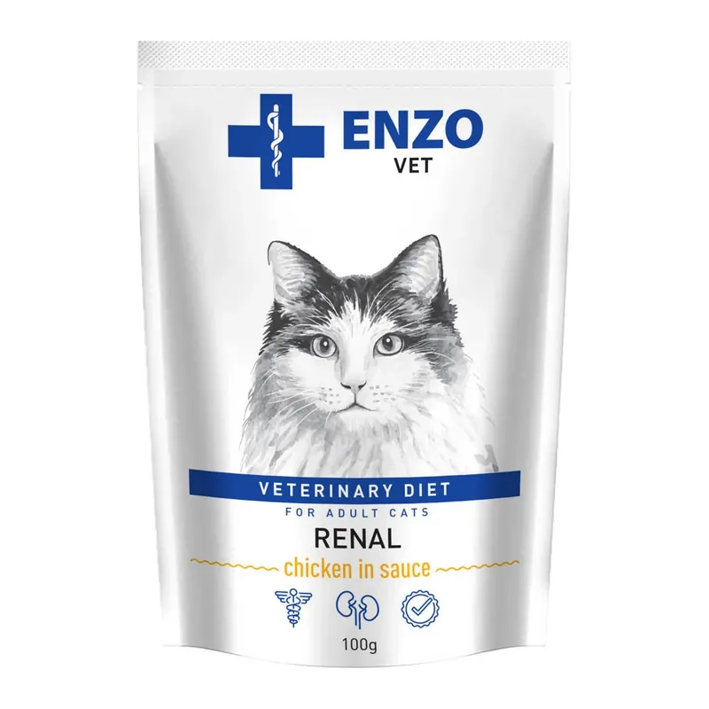 Expressz kézbesítés ENZO VET Renal csirkemell mártással macskáknak 100g