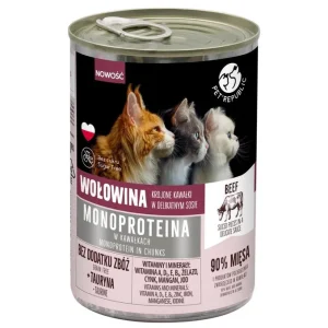 PetRepublic marhahús monoprotein eledel macskáknak, darabok szószban 400g Gyors kiszállítás