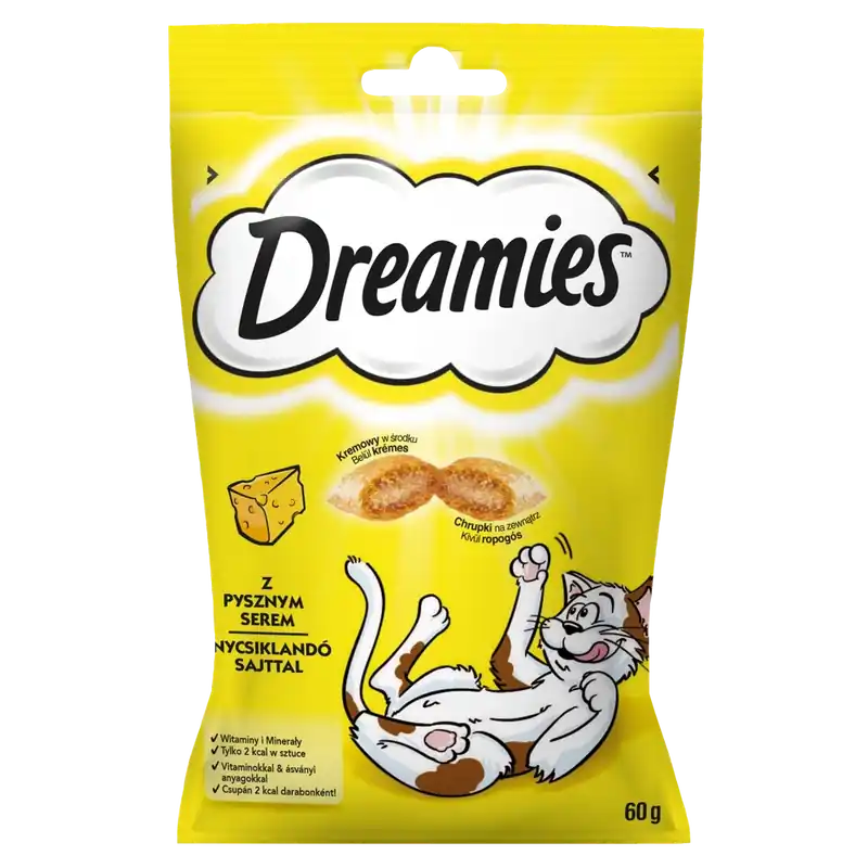 DREAMIES macskaeledel sajttal 60 g Végkiárusítás