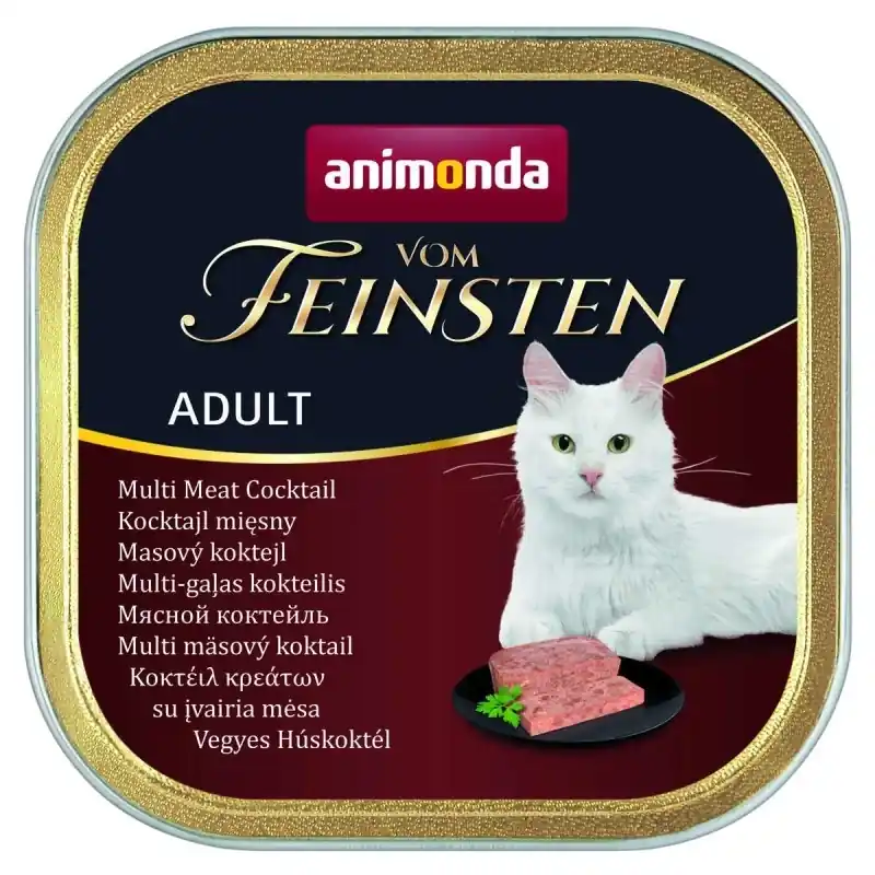 ANIMONDA Vom Feinsten felnőtt macskáknak ízesítés Különböző húsok keveréke 100g Nézd meg most