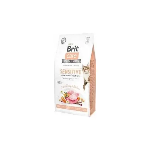 Brit Care Cat Grain-Free Sensitive Healthy Digestion & Delicate Taste with Turkey & Salmon 7kg Utolsó esély