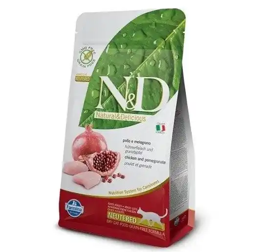 Bestseller Farmina N&D Prime Feline ivartalanított felnőtt macskáknak csirke és gránátalma 5 kg
