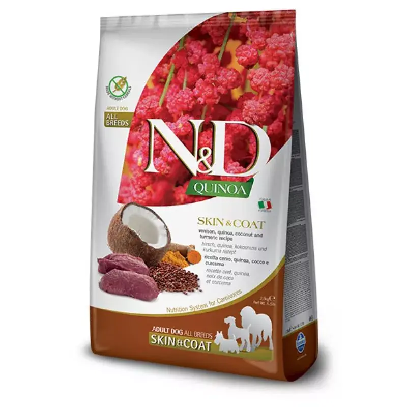 Legjobb ár N&D Quinoa Dog Skin&Coat Vadhús Medium/Maxi 7kg
