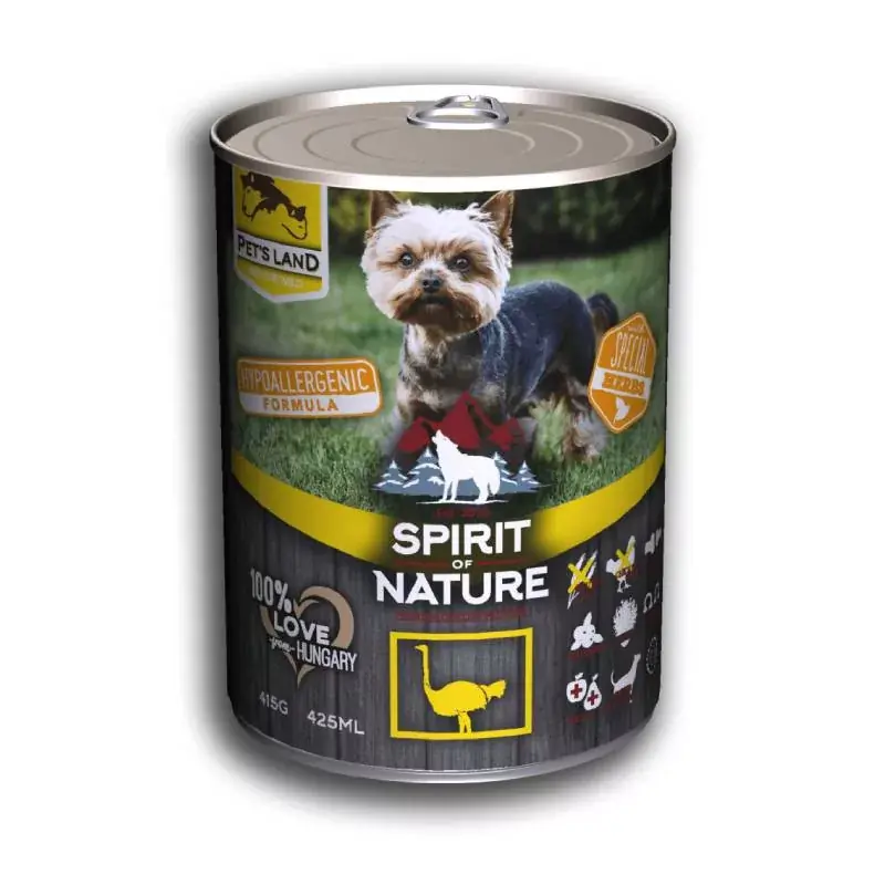 Spirit of Nature Dog konzerv Strucchússal 415gr Csak ma