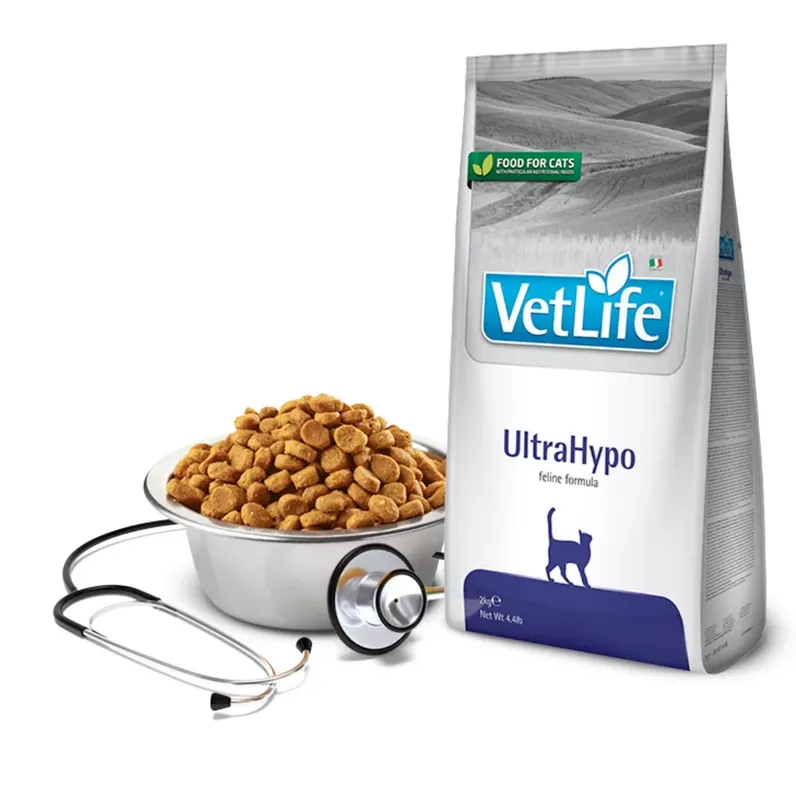 Legkelendőbb Vet Life Cat Ultra Hypo 2kg (Eledel által kiváltott allergia kezelésére )