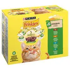 Vedd meg online FRISKIES 12X85G válogatás (Marha - Csirke - Tonhal - Tőkehal)
